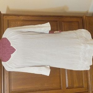 NWT Merona Creamy taupe embroidered dress in extra small.